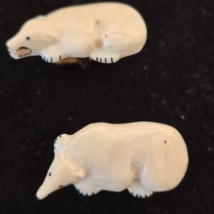 Cream Polar Bear Cuff Links